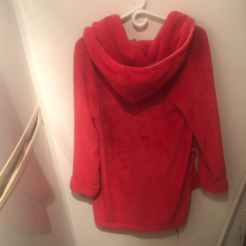 Beautiful Plush Adore Me Hooded Red Bath Robe Soft and Warm 🔥